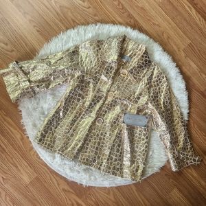 Birch Hill SP Golden Gator Jacket Blazer NWT